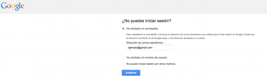 modificar contraseña gmail